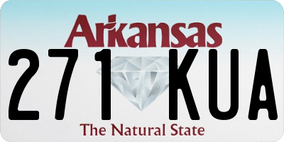 AR license plate 271KUA