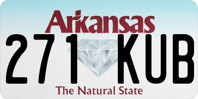 AR license plate 271KUB