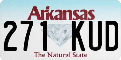 AR license plate 271KUD