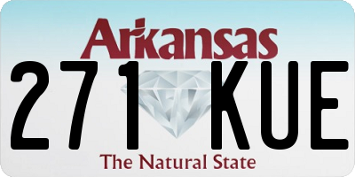 AR license plate 271KUE