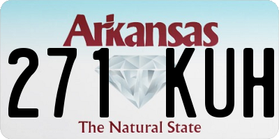 AR license plate 271KUH