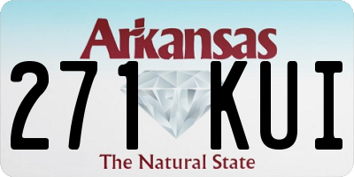 AR license plate 271KUI