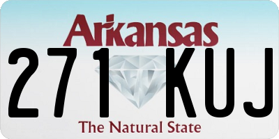 AR license plate 271KUJ