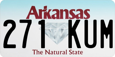 AR license plate 271KUM