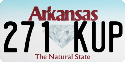 AR license plate 271KUP