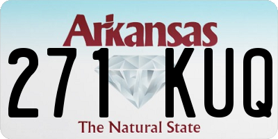 AR license plate 271KUQ