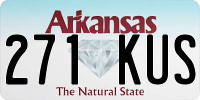 AR license plate 271KUS