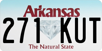 AR license plate 271KUT
