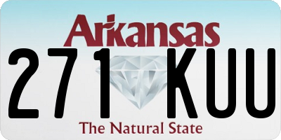 AR license plate 271KUU