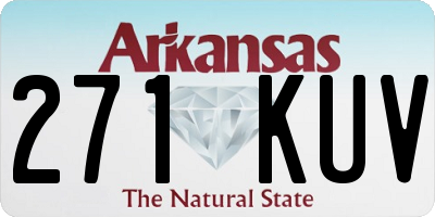 AR license plate 271KUV