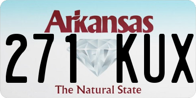 AR license plate 271KUX