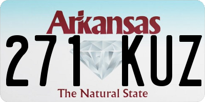 AR license plate 271KUZ