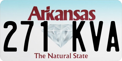 AR license plate 271KVA