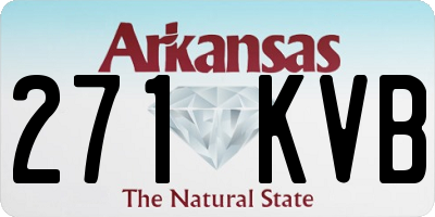 AR license plate 271KVB