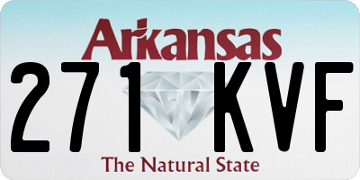 AR license plate 271KVF