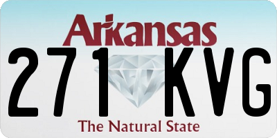 AR license plate 271KVG