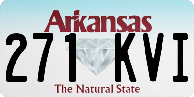 AR license plate 271KVI