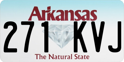 AR license plate 271KVJ