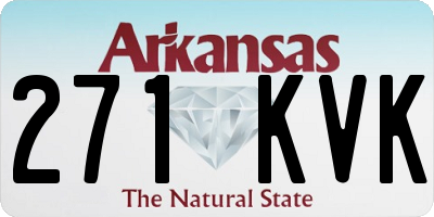 AR license plate 271KVK