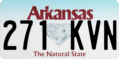 AR license plate 271KVN