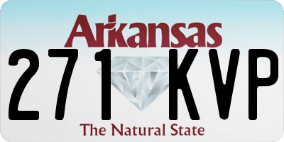 AR license plate 271KVP