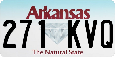 AR license plate 271KVQ