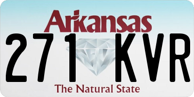 AR license plate 271KVR