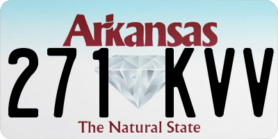 AR license plate 271KVV