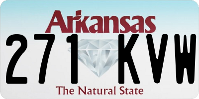 AR license plate 271KVW