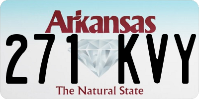 AR license plate 271KVY