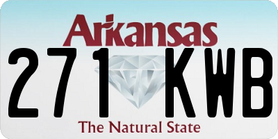 AR license plate 271KWB