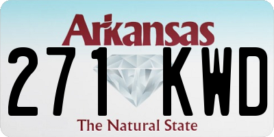 AR license plate 271KWD