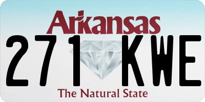 AR license plate 271KWE