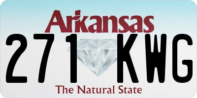 AR license plate 271KWG