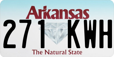 AR license plate 271KWH
