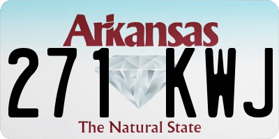 AR license plate 271KWJ