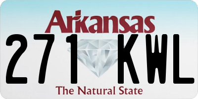 AR license plate 271KWL