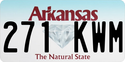 AR license plate 271KWM
