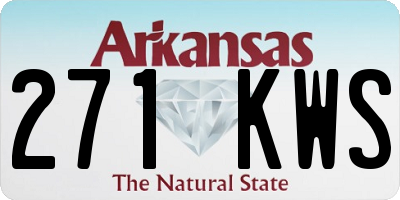 AR license plate 271KWS