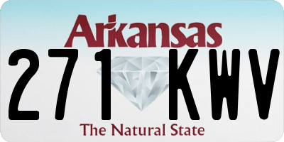 AR license plate 271KWV