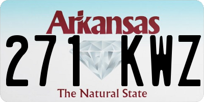 AR license plate 271KWZ