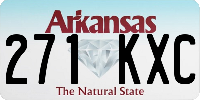 AR license plate 271KXC