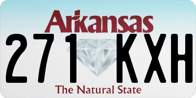 AR license plate 271KXH