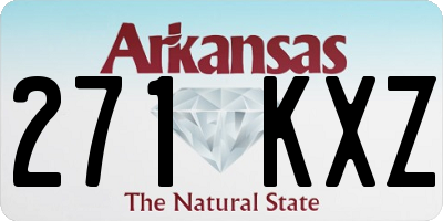 AR license plate 271KXZ
