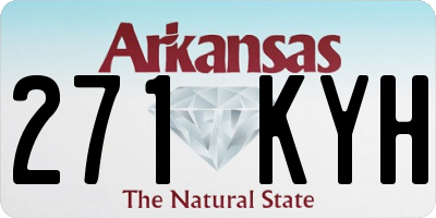 AR license plate 271KYH