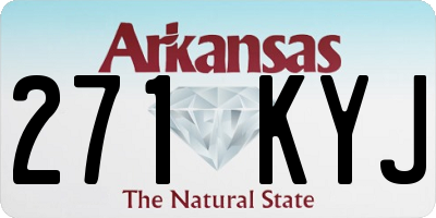 AR license plate 271KYJ