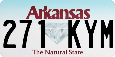 AR license plate 271KYM