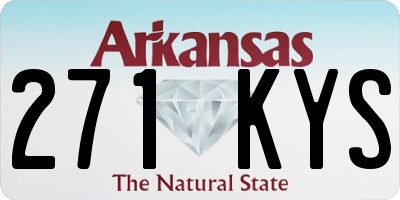 AR license plate 271KYS