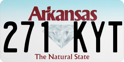 AR license plate 271KYT