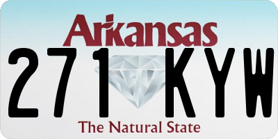 AR license plate 271KYW